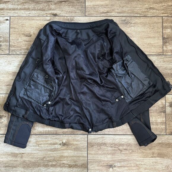 Women's Biker Motorcycle Jacket Moto Size M - Picture 7 of 14